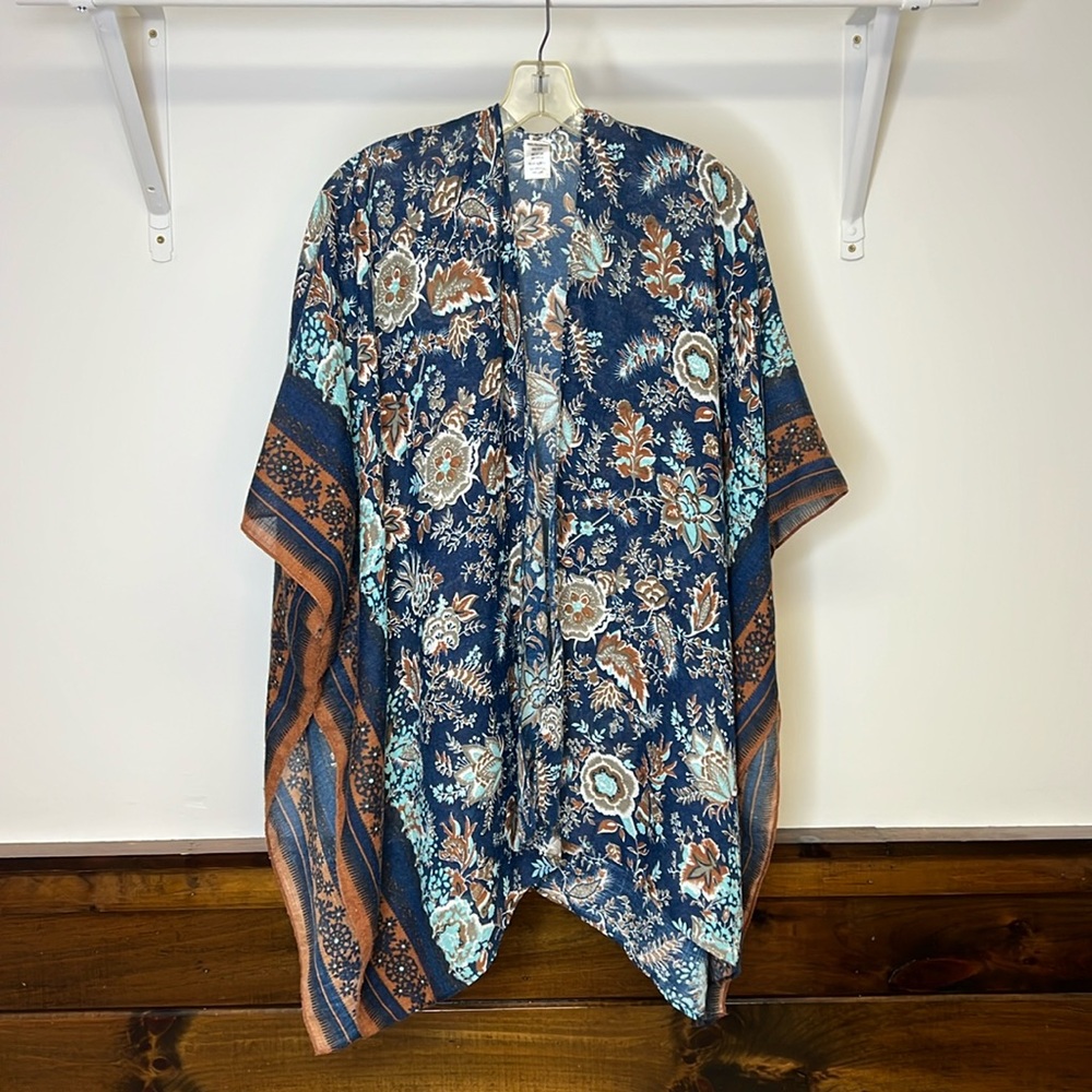 Vintage Floral Retro Kimono-‎ OS